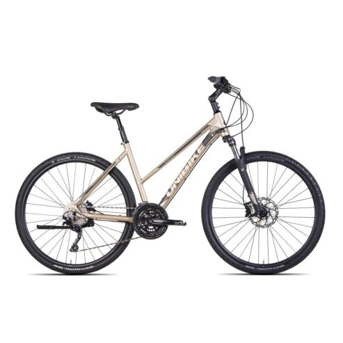 rower crossowy unibike viper lady 2022, kolor szary-czarny, rozmiar 19″