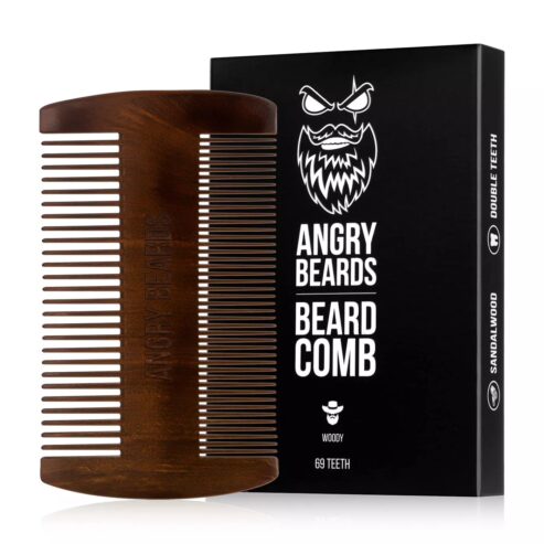 drewniany grzebień do brody – angry beards