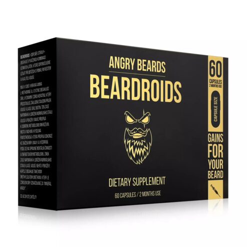 witaminy na porost brody beardroids – 60szt. – angry beards