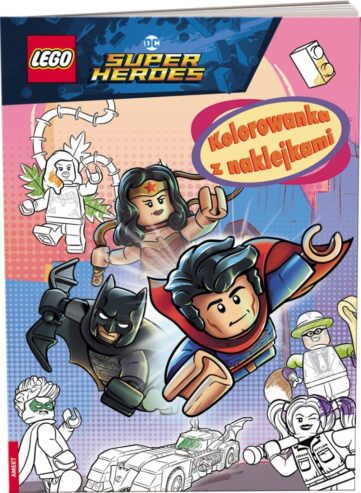 lego na6452 dc comics super heroes kolorowanka z naklejkami