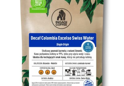 kawa decaf colombia excelso swiss water 250g