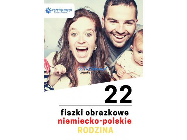 22 fiszki obrazkowe niemiecko-polskie: Rodzina