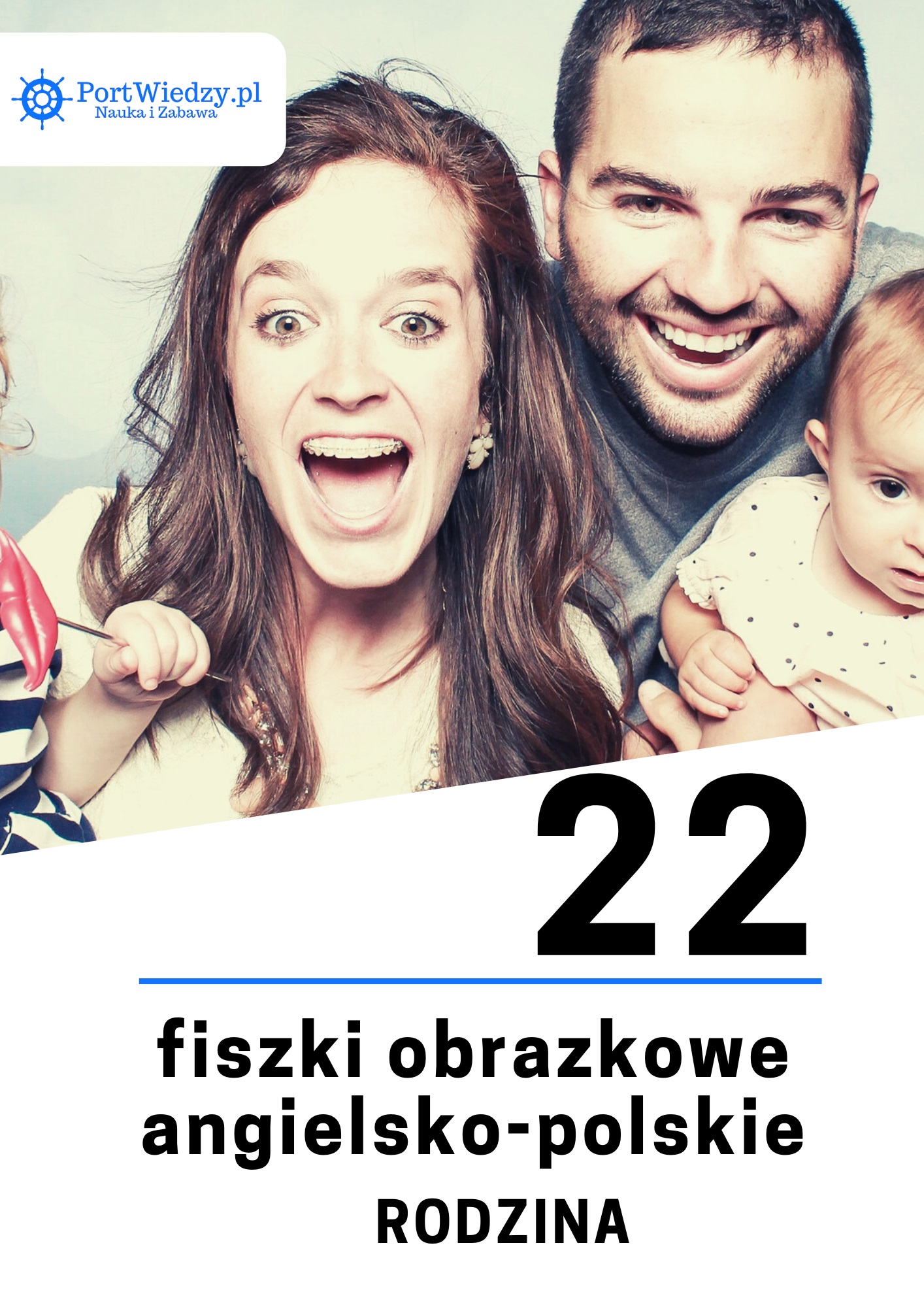 22 fiszki obrazkowe angielsko-polskie: Rodzina