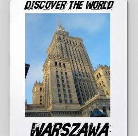 Discover the World – Warszawa Podkładka pod mysz
