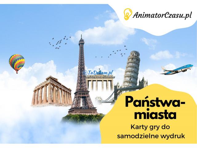 Państwa – miasta. Karty gry do samodzielnego wydruku
