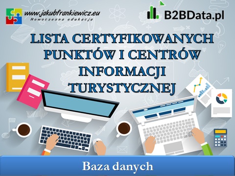 Lista certyfikowanych punktów i centrów informacji turystycznej