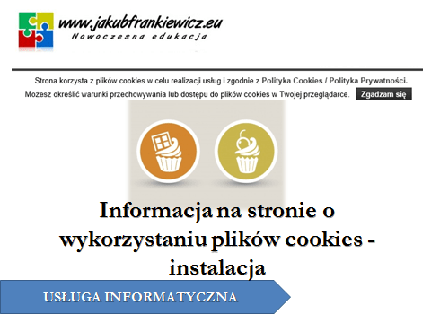 Instalacja dodatku informującego o wykorzystywaniu plików cookies