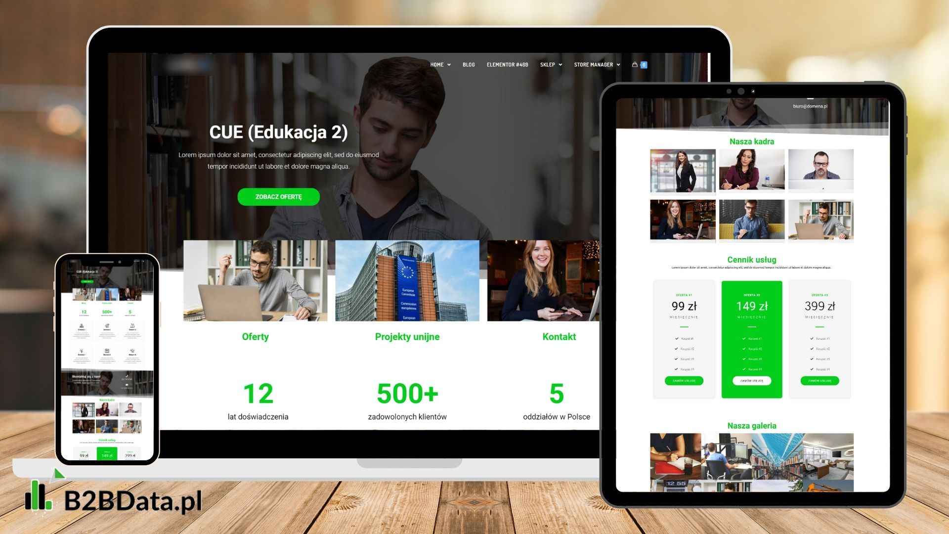 Edukacja02 – Szablon Do Wtyczki Elementor