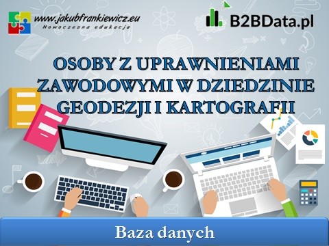 Osoby z uprawnieniami zawodowymi w dziedzinie geodezji i kartografii