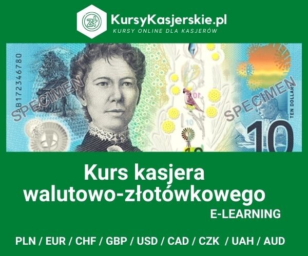 Kurs – Kasjer walutowo-złotówkowy – 9 walut