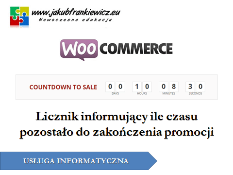 Licznik informujący ile czasu pozostało do zakończenia promocji
