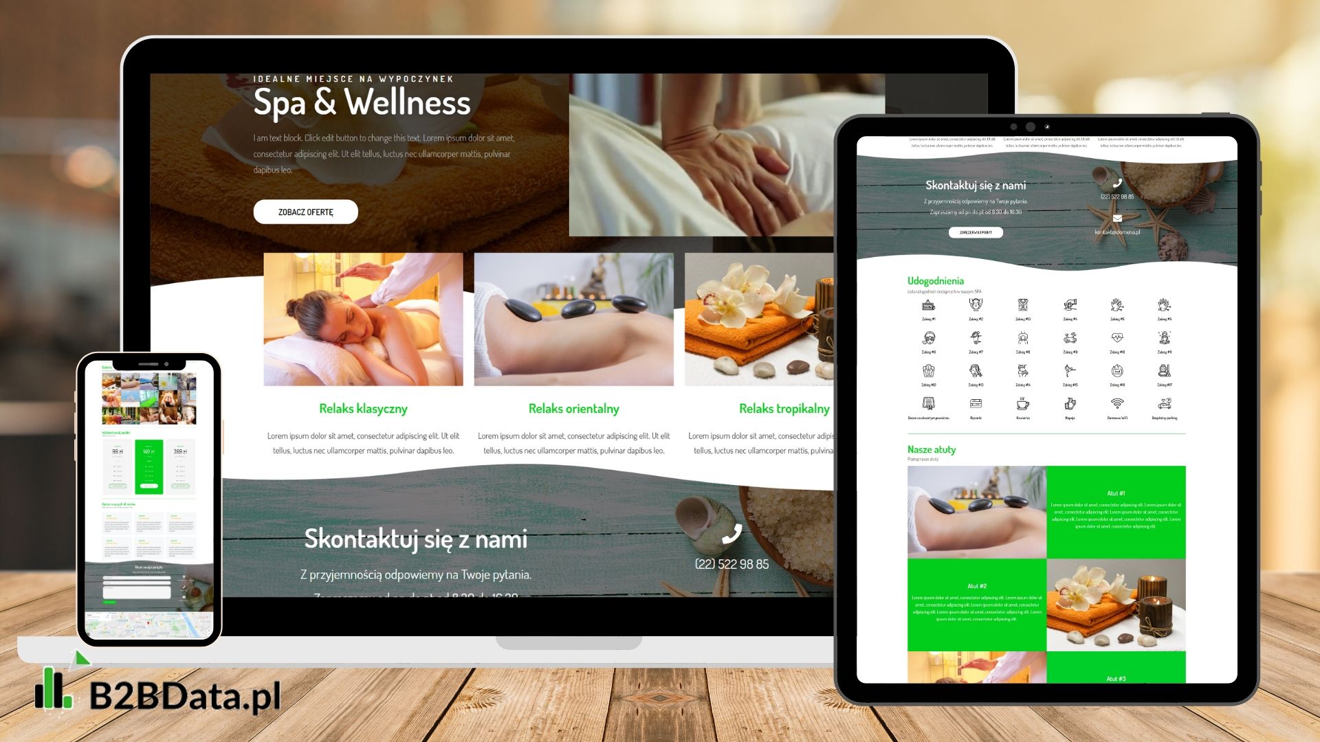 Strona www dla salonu kosmetycznego