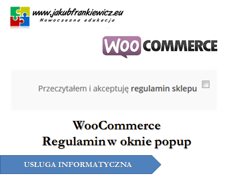 WooCommerce: Regulamin w oknie popup