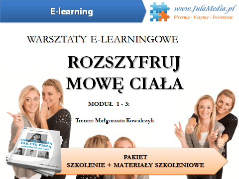 Mowa ciała – szkolenie + materiały szkoleniowe + zaświadczenie (E-learning)