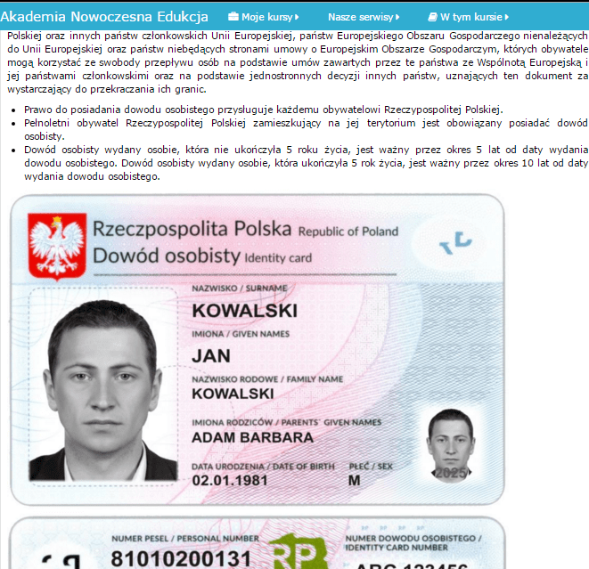 Weryfikator dokumentów (E-learning)