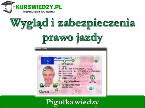 Wygląd i zabezpieczenia prawo jazdy (Pigułka wiedzy)