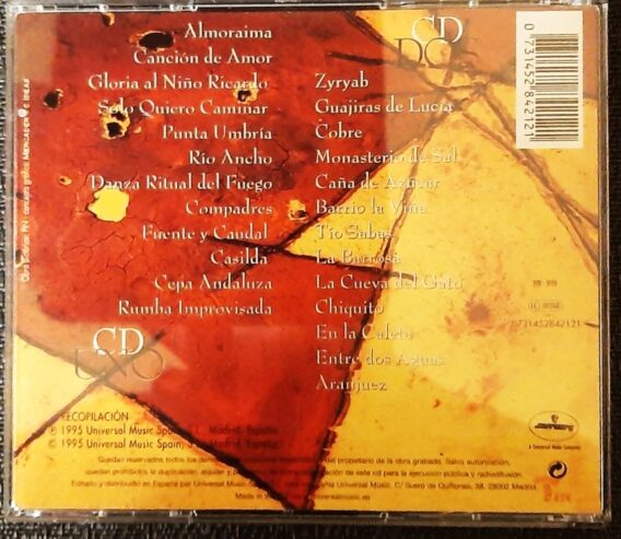 Sprzedam CD Króla muzyki Flamenco Paco de Lucia 2xCD antologia
