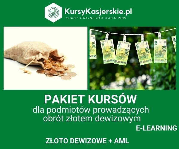 Pakiet kursów obowiązkowych do obrotu złotem dewizowym