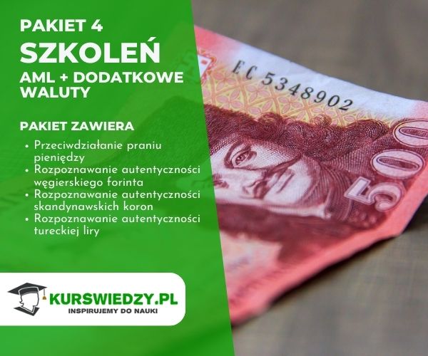 PAKIET: AML + Dodatkowe waluty (HUF,SEK,DKK,NOK oraz TRY)