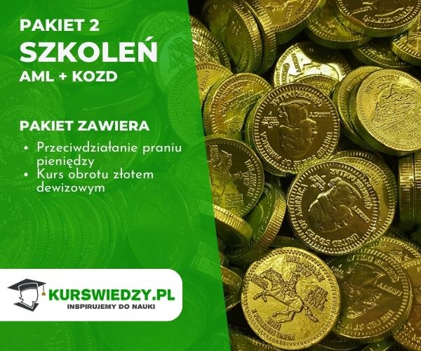 PAKIET: Kurs obrotu złotem dewizowym + AML