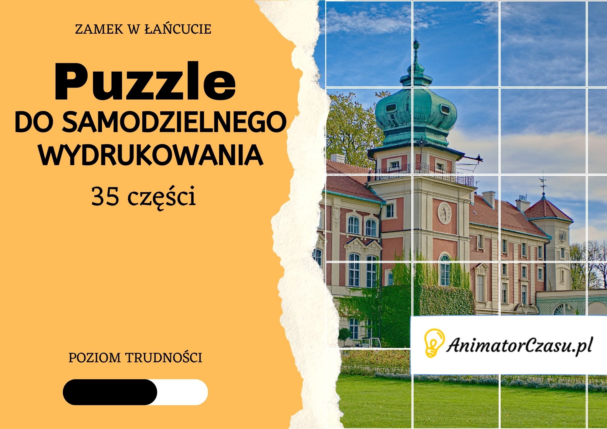 Zamek w Łańcucie – Puzzle do wydruku