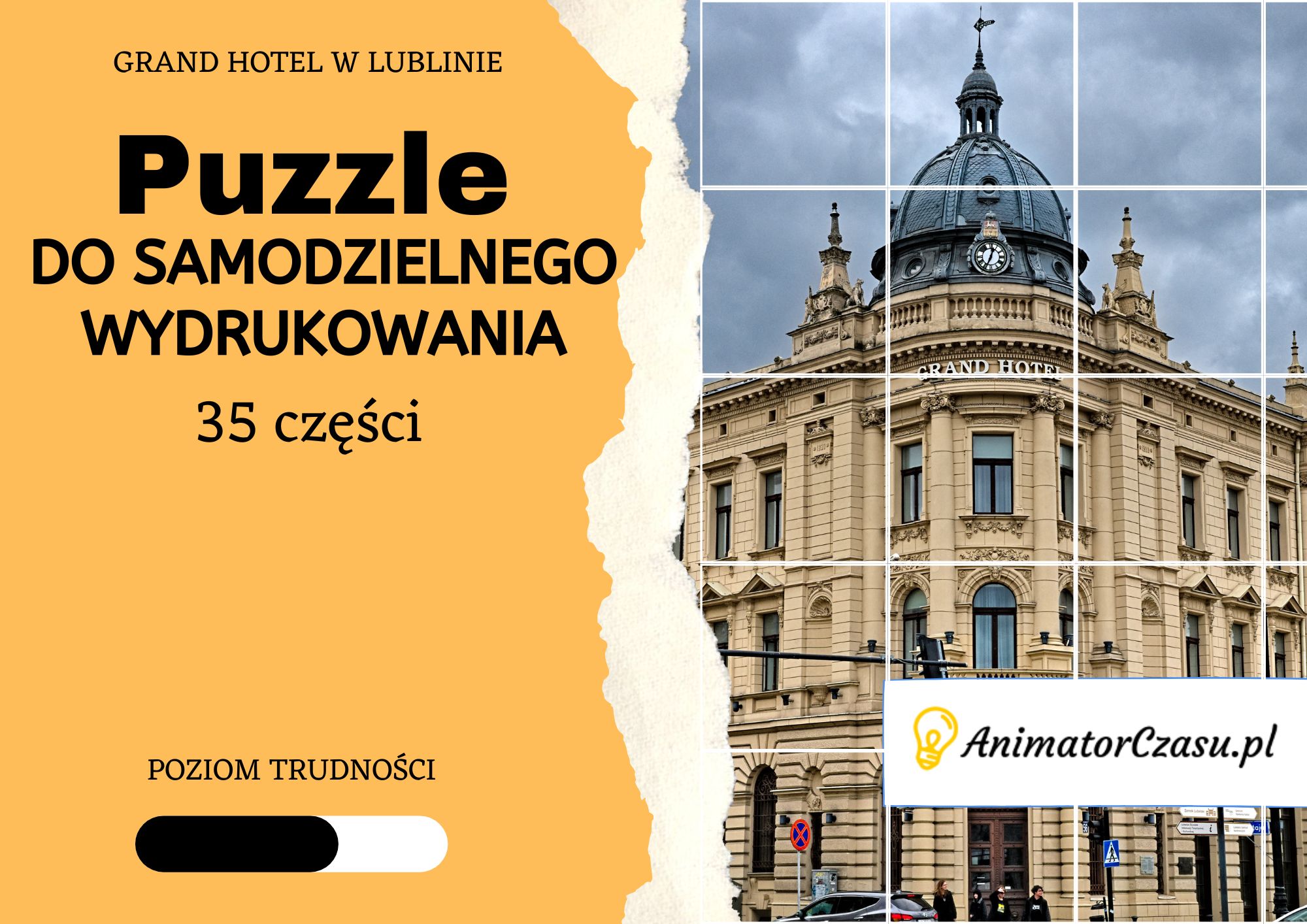 Grand Hotel w Lublinie – Puzzle do wydruku