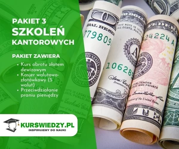 PAKIET: Kurs obrotu złotem dewizowym + AML + KWZ
