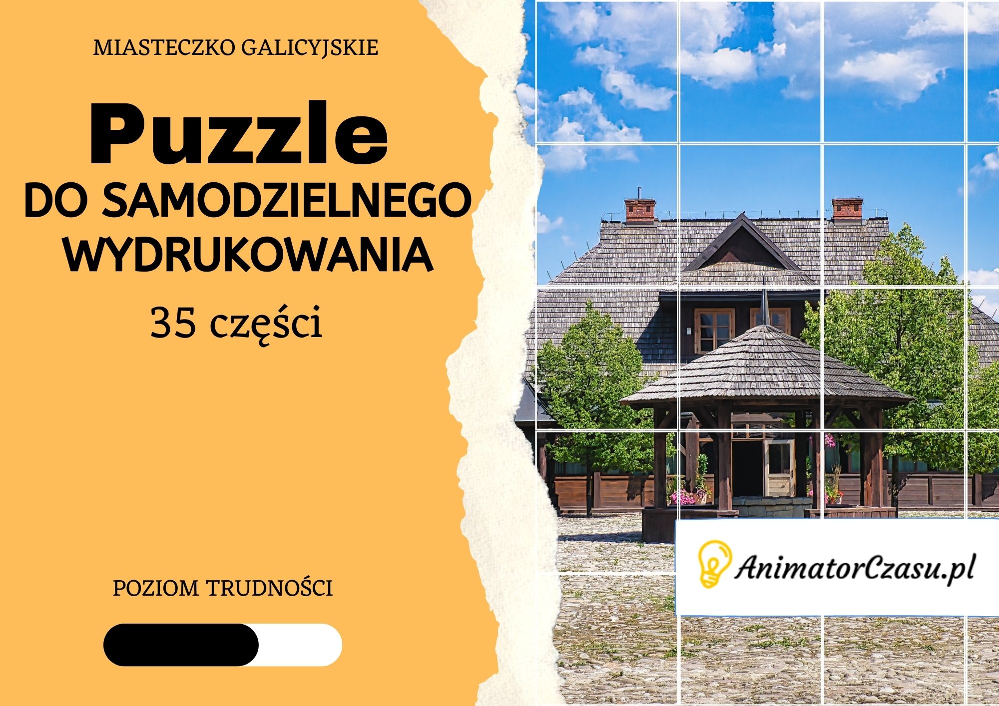 Miasteczko Galicyjskie – Puzzle do wydruku