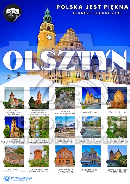 Olsztyn – Plansza edukacyjna