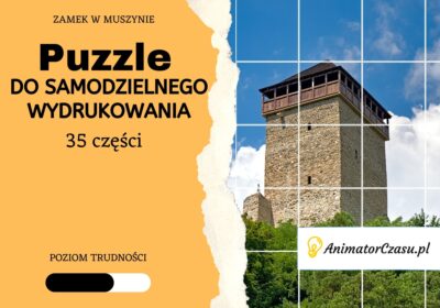 Zamek-w-Muszynie-Puzzle-do-wydruku
