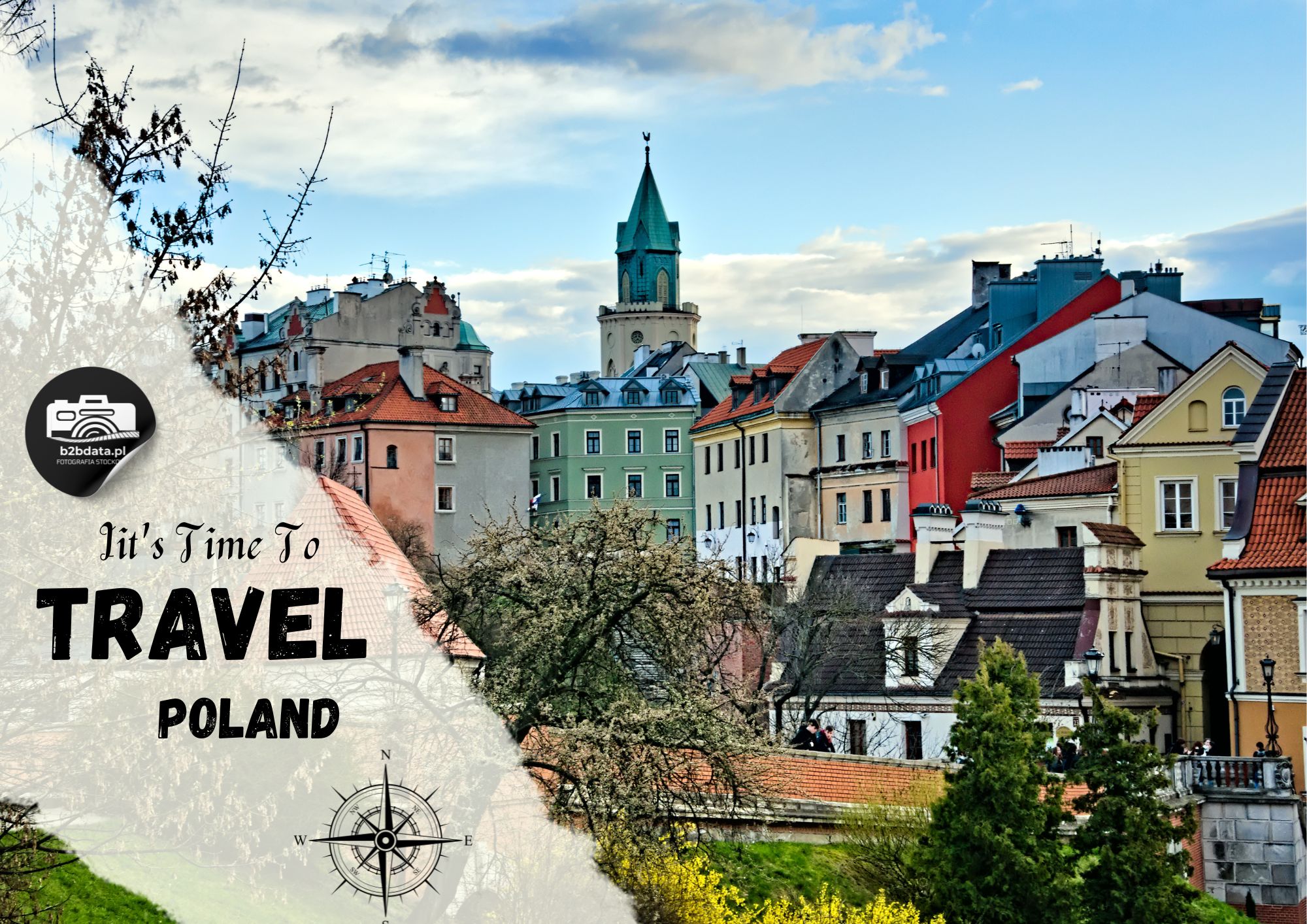 Panorama Starego miasta w Lublinie – Plakat do samodzielnego wydrukowania