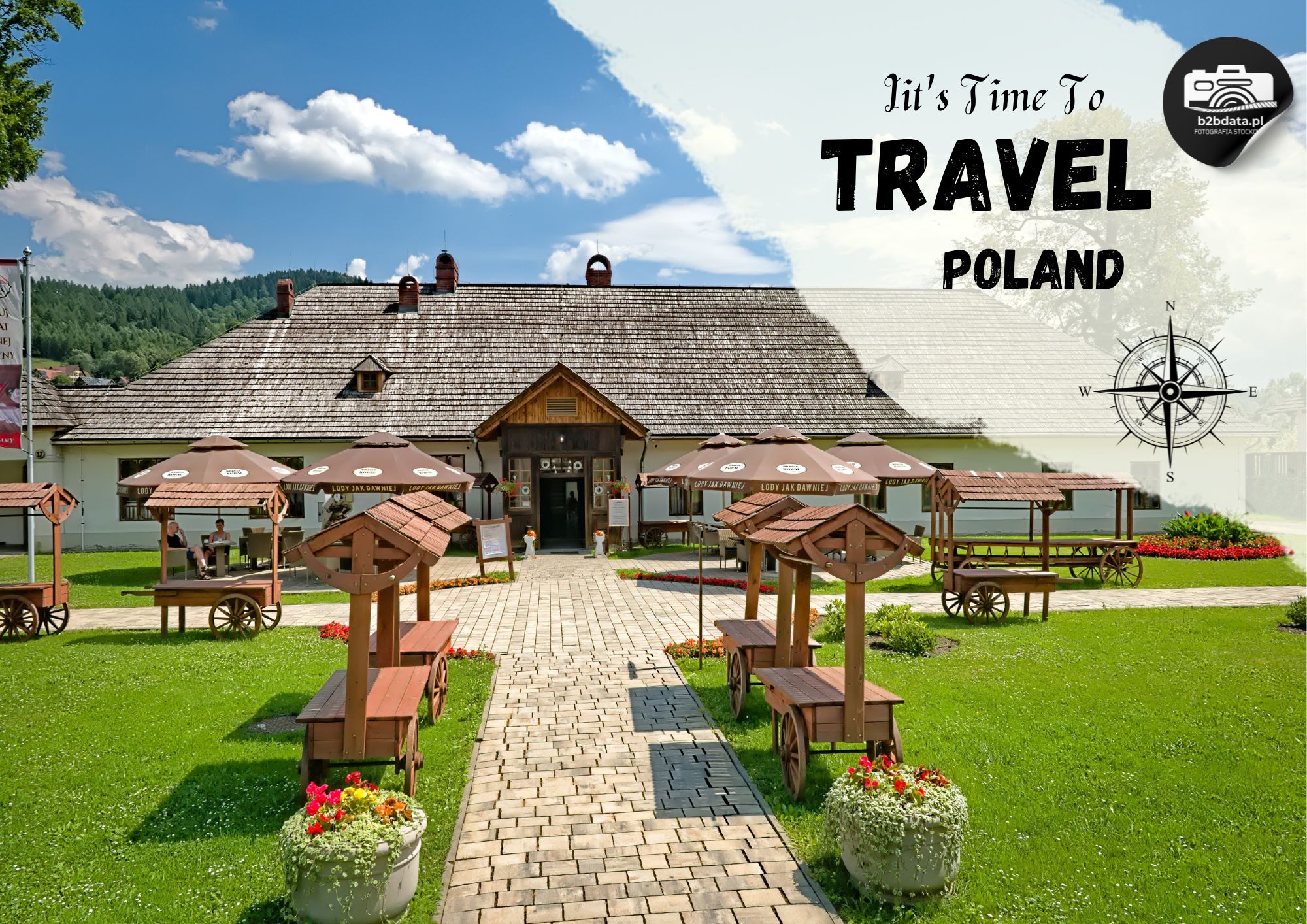 Dwór Starostów w Muszynie – Plakat do samodzielnego wydrukowania