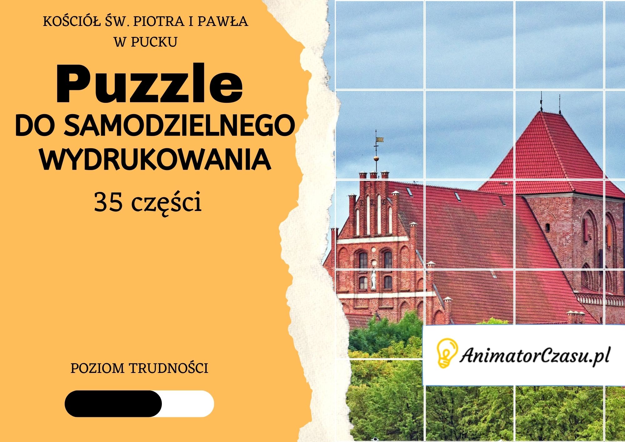 Kościół św. Piotr i Pawła w Pucku – Puzzle do wydruku