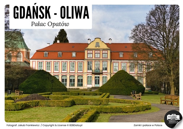Gdańsk-Oliwa. Pałac Opatów – Plakat do samodzielnego wydrukowania