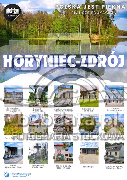 Horyniec-Zdrój. Plansza edukacyjna
