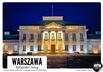 Ogólnopolski serwis ogłoszeniowy Warszawa. Belweder noca – Plakat do samodzielnego wydrukowania 400x280 - Ogólnopolski serwis ogłoszeniowy