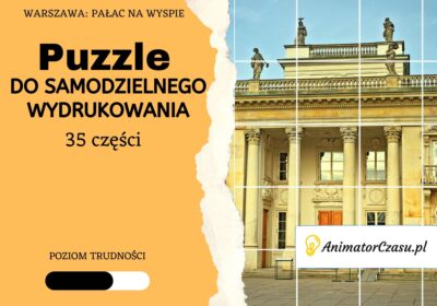 Warszawa.-Palac-na-wyspie-Puzzle-do-wydruku
