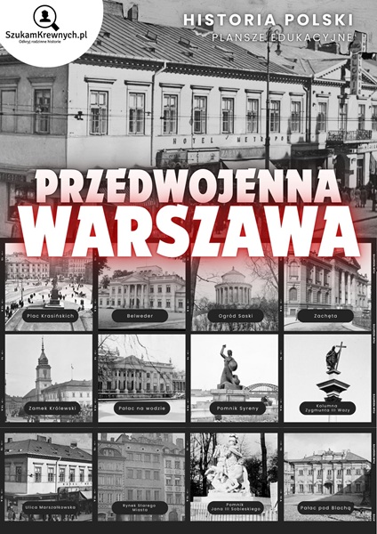 Przedwojenna Warszawa – Plakat do samodzielnego wydrukowania
