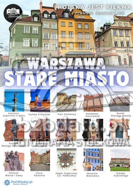 Warszawa. Stare miasto – Plansza edukacyjna