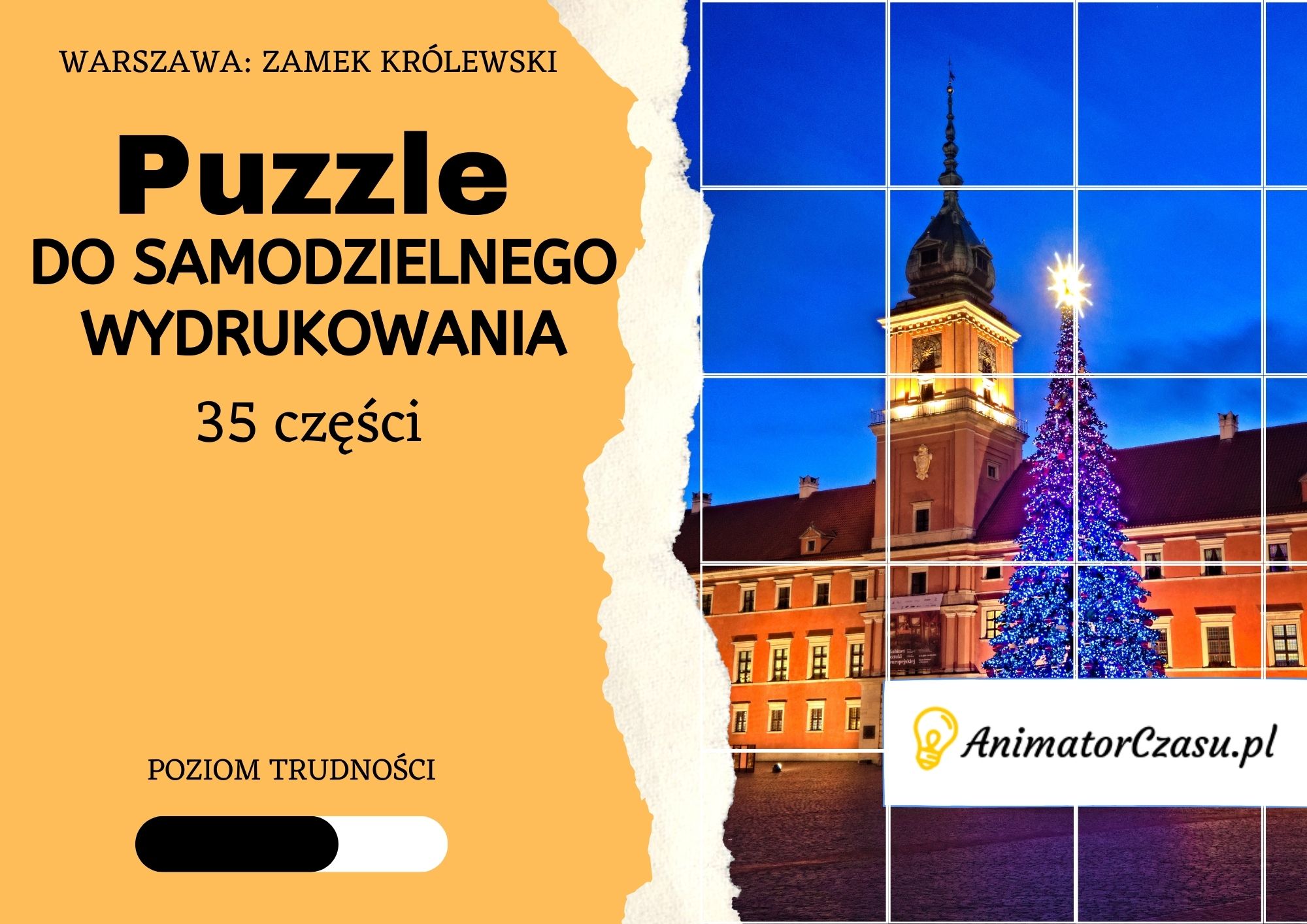 Warszawa. Zamek Królewski – Puzzle do wydruku