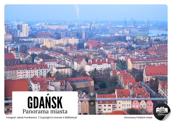 Gdańsk 02 – Panorama miasta – Plakat do samodzielnego wydrukowania
