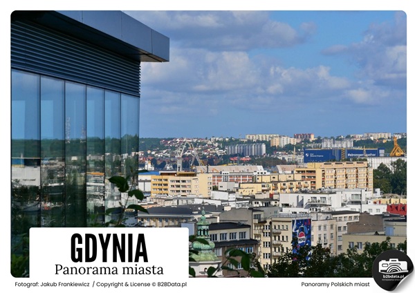 Gdynia 01 – Panorama miasta – Plakat do samodzielnego wydrukowania
