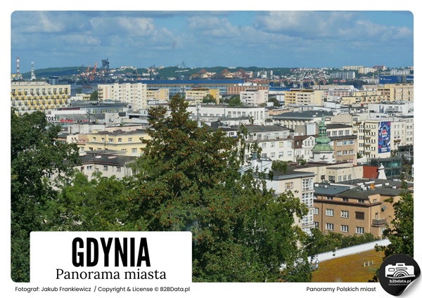 Gdynia 02 – Panorama miasta – Plakat do samodzielnego wydrukowania