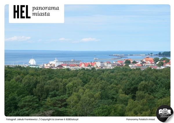Hel 02 – Panorama miasta – Plakat do samodzielnego wydrukowania