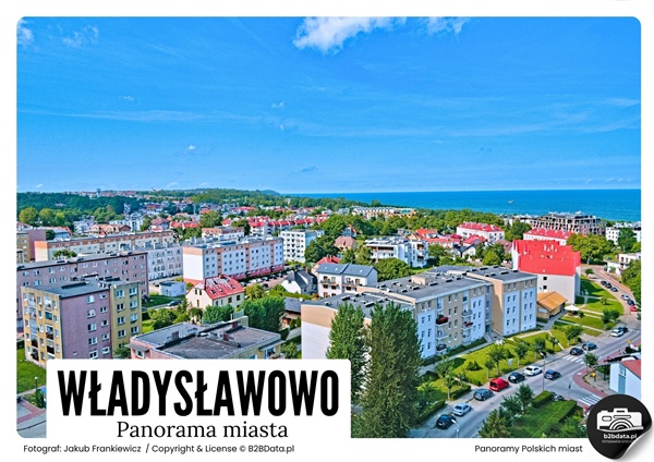 Władysławowo 01 – Panorama miasta – Plakat do samodzielnego wydrukowania