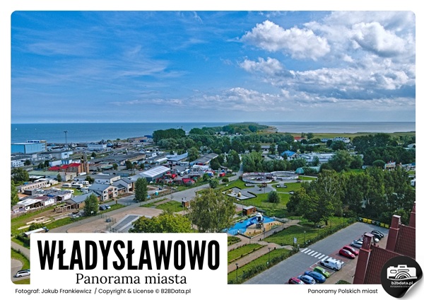 Władysławowo 02 – Panorama miasta – Plakat do samodzielnego wydrukowania