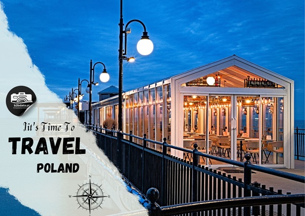 Międzyzdroje – Molo nocą – Plakat do samodzielnego wydrukowania