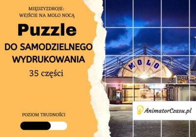 Miedzyzdroje-Wejscie-na-molo-noca-Puzzle-do-wydruku