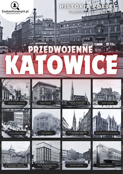 Przedwojenne Katowice – Plakat do samodzielnego wydrukowania