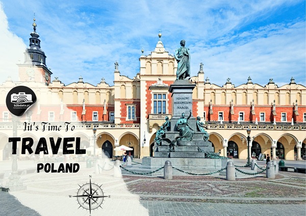 Kraków – Pomnik Adama Mickiewicza – Plakat do samodzielnego wydrukowania